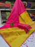 Pink and Yellow Kanjivaram Silk Sarees ks -11