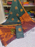 Green with Golden Violet pallu Kanjivaram Silk Sarees KS – 22