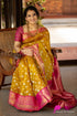 Gorgeous Yalow Color Designer Silk Printed Sari DS-1011