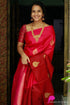 Gorgeous Red Colored Designer Silk Printed Sari DS-1022