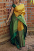 Marvelous Yellow & Green Colored Designer Silk Printed Sari DS-1042