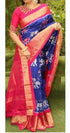 Stylish Blue Colored Women's Soft Silk Saree With Blouse DS-1051