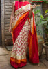 Marvelous Cream Colored Designer Silk Printed Sari DS-1052