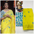 Stylish Yellow colour Linen Digital Printed Saree LS-103