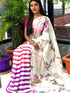 Beautiful Multi Color Linen Digital Printed Saree LS-108