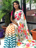 Trand New Look Multi Color Linen Digital Printed Saree LS-109
