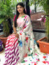 Awesome Light Multi Linen Digital Printed Saree LS-110