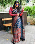 Stunning Multi Color Linen Digital Printed Saree LS-116
