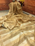 Attrective Cream Colored Digital Printed Saree LS-173