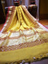 Trand looking Yellow colour Linen Digital Printed Saree LS-181