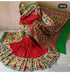 Marvelous Multi Color Linen Digital Printed Saree LS-192