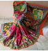 Fancy Multi Color Linen Digital Printed Saree LS-193