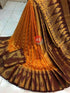 Orange Colored kanjivaram silk Saree KS-06
